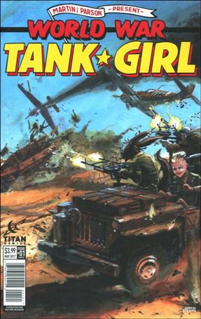 World War Tank Girl issue 1-B Keith Burns Cover