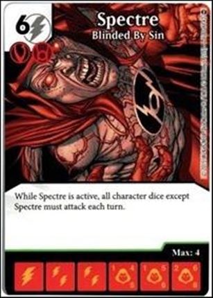 DC Comics Dice Masters War of Light card 100 Spectre: Blinded by Sin
