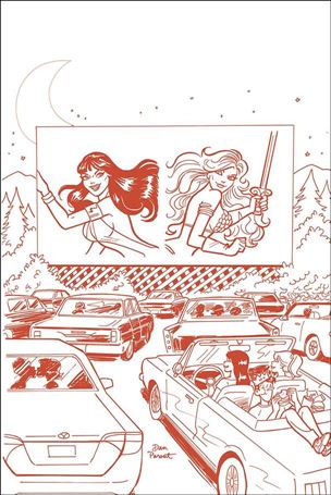 Red Sonja and Vampirella Meet Betty and Veronica issue 9-I Dan Parent 1:15 Red Line Art Virgin Cover