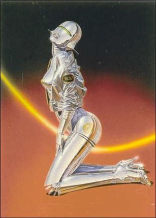 Sorayama: Sexy Robots And Pinups (Base Set) card 28 Beaming