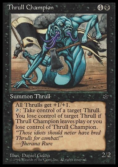 Magic the Gathering: Fallen Empires (Base Set) card 44 Thrull Champion