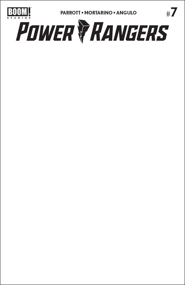 Power Rangers issue 7-C Blank/Sketch Cover