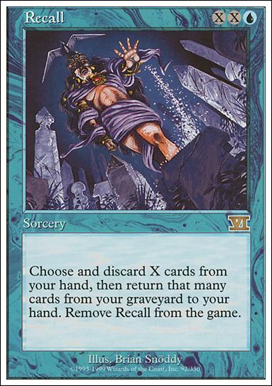 Magic the Gathering: 6th Edition (Base Set) card 92 Recall