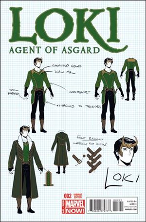 Loki: Agent of Asgard issue 2-B Design Cover