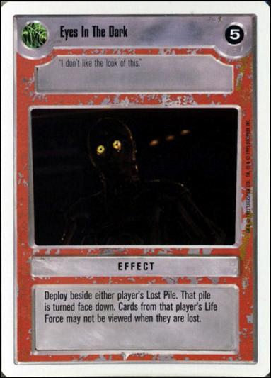 Star Wars: Premiere Unlimited (Base Set) card 211 Eyes In The Dark