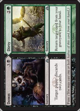 Magic the Gathering: Dragon's Maze (Base Set) card 126 Down//Dirty