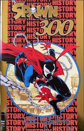 Spawn issue 300-U Todd McFarlane Gold Foil Homage Cover