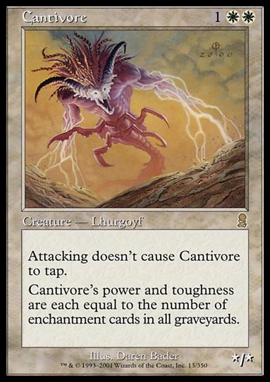 Magic the Gathering: Odyssey (Base Set) card 13 Cantivore