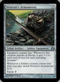 Magic the Gathering: Morningtide (Base Set) card 146 Veteran's Armaments