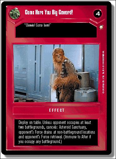 Star Wars: Special Edition Limited (Base Set) card 60 Come Here You Big Coward!