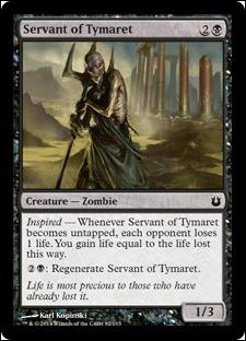 Magic the Gathering: Born of the Gods (Base Set) card 82 Servant of Tymaret