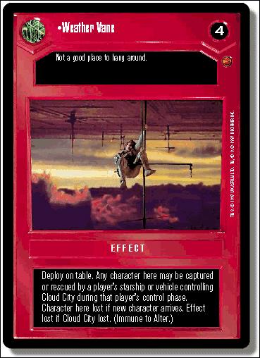 Star Wars: Cloud City Limited (Base Set) card 31 Weather Vane