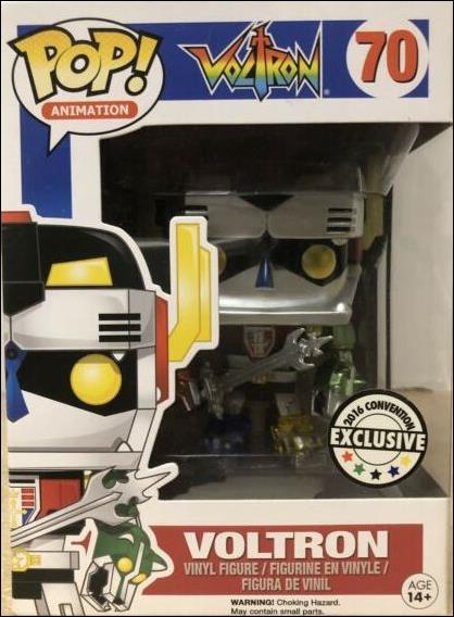 POP! Animation figure 70-B Voltron (Metallic) 2016 Convention Exclusive