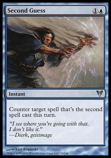 Magic the Gathering: Avacyn Restored (Base Set) card 74 Second Guess
