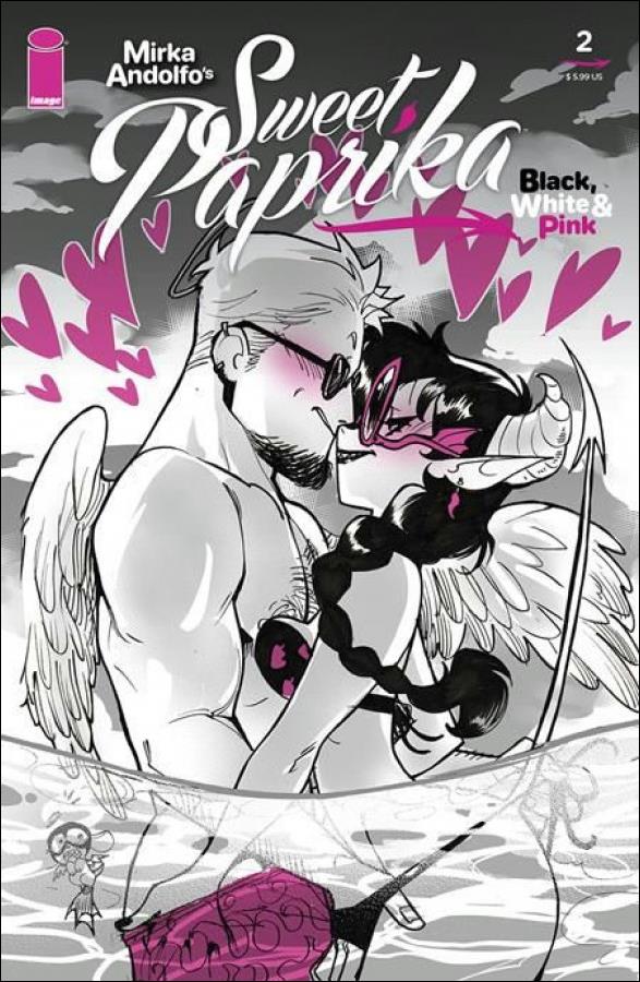 Mirka Andolfo's Sweet Paprika: Black, White, & Pink issue 2 Mirka Andolfo Cover