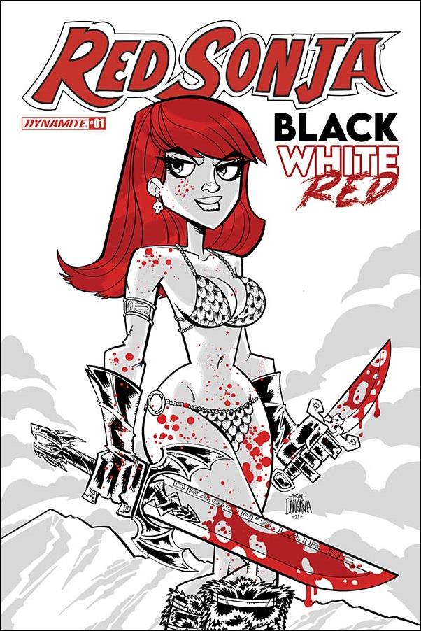 Red Sonja: Black White Red issue 1-S Troy Dongarra Dragon's Lair Cover