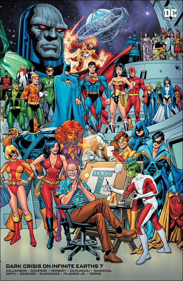 Dark Crisis issue 7-N George Pérez 1:350 Tribute Virgin Cardstock Cover