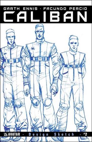 Caliban issue 2-D Design Sketch Cover