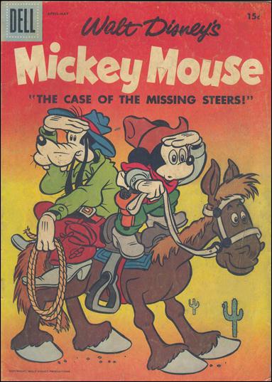 Walt Disney's Mickey Mouse issue 53-B 15 Cent Price Cover
