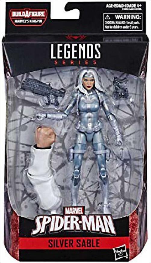 Marvel Legends Series: Spider-Man (Kingpin Series) figure 6 Silver Sable