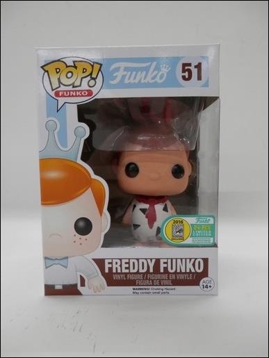 Pop! Funko - Freddy Funko figure 51-C Freddy Funko (Fred Flintstone White) SDCC 1/24
