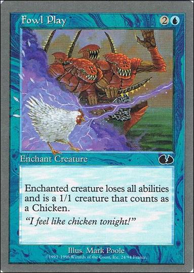 Magic the Gathering: Unglued (Base Set) card 24 Fowl Play