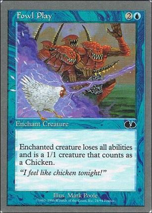 Magic the Gathering: Unglued (Base Set) card 24 Fowl Play