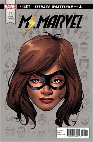 Ms. Marvel (2016) issue 25-D Mike McKone 1:10 Headshot Cover