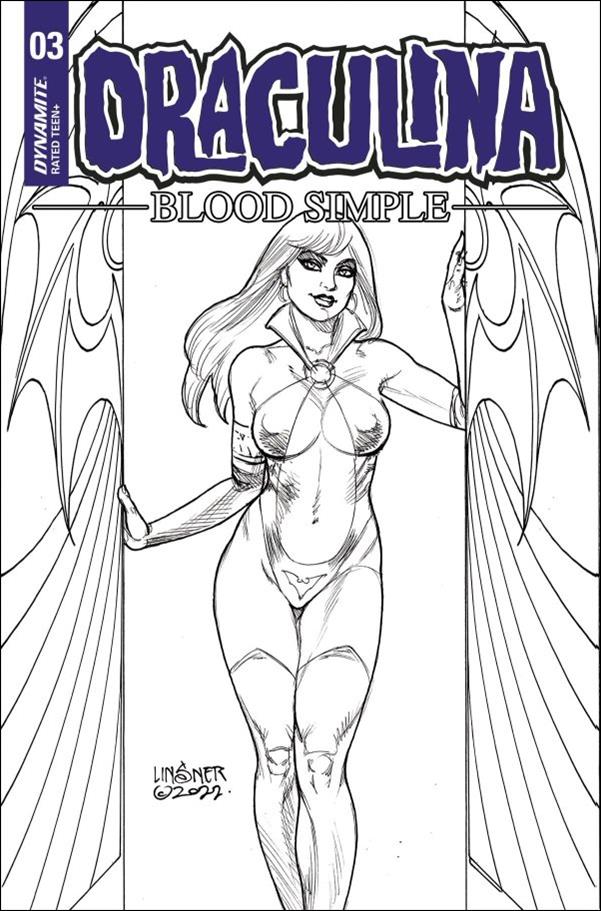 Draculina: Blood Simple issue 3-F Joseph Michael Linsner 1:10 Line Art Cover