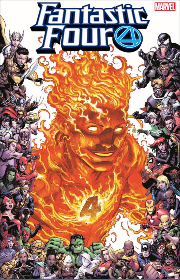 Fantastic Four (2018) issue 13-C Nick Bradshaw Marvel 80th Frame Cover