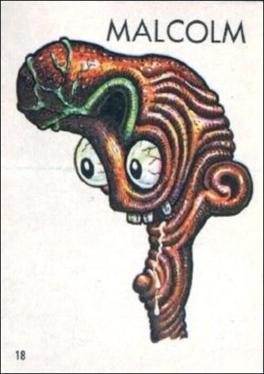 Ugly Stickers (1965) (Base Set) card 18-D Malcolm