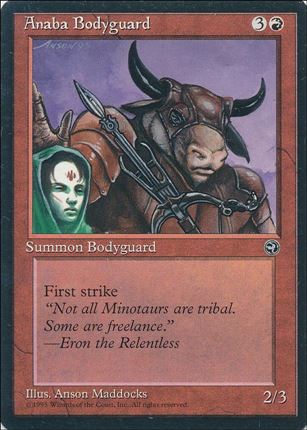 Magic the Gathering: Homelands (Base Set) card 65 Anaba Bodyguard