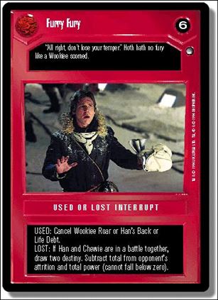 Star Wars: Hoth Limited (Base Set) card 58 Furry Fury