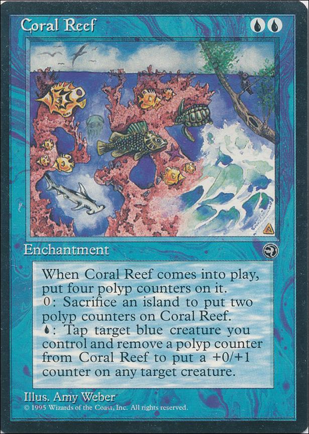 Magic the Gathering: Homelands (Base Set) card 24 Coral Reef