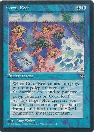 Magic the Gathering: Homelands (Base Set) card 24 Coral Reef