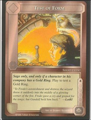 Middle-Earth: The Wizards (Base Set) card 408 Test of Form