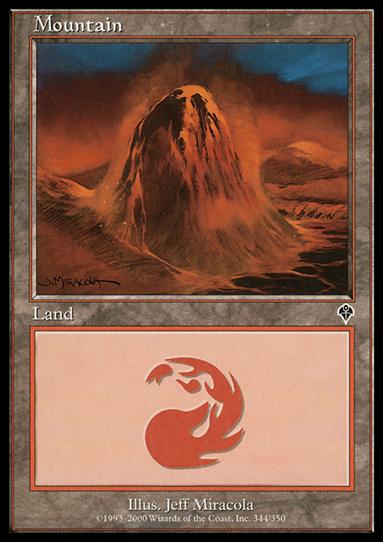 Magic the Gathering: Invasion (Base Set) card 344 Mountain
