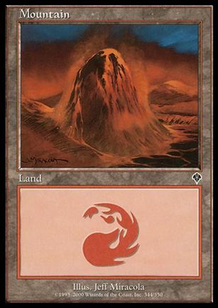 Magic the Gathering: Invasion (Base Set) card 344 Mountain