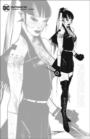 Batman (2016) issue 92-D Phil Jimenez B&W Retailer Thank You Cover 1:Store