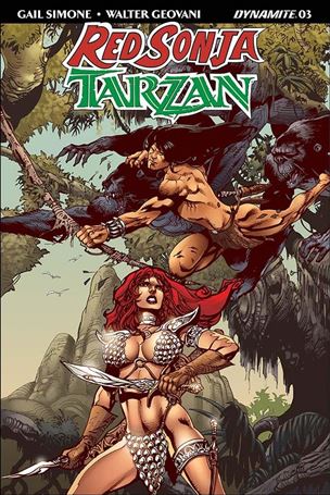Red Sonja / Tarzan issue 3-D Roberto Castro Subscription Cover