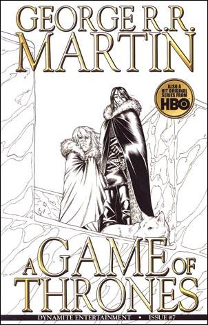 George R.R. Martin's A Game of Thrones issue 7-C Mike Miller 1:15 Black & White Cover