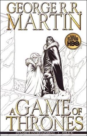 George R.R. Martin's A Game of Thrones issue 7-C Mike Miller 1:15 Black & White Cover