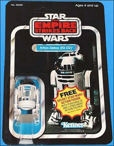Star Wars 3 3/4" Basic Action Figures (Vintage) figure 1-E Artoo-Detoo (R2-D2) (ESB 21 Bk. Mailaway Sticker)