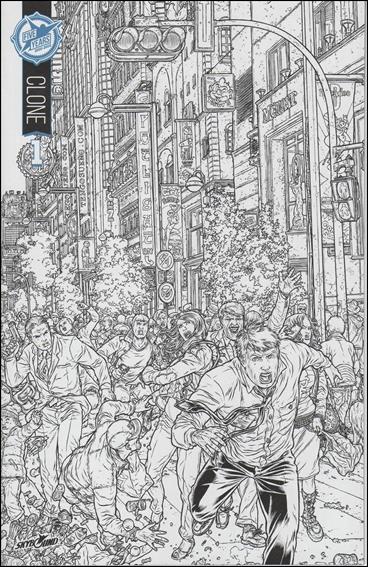 Clone issue 1-E Juan Jose Ryp Skybound 5th Anniversary B&W Cover