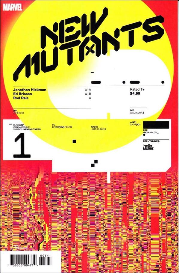 New Mutants (2020) issue 1-E Tom Muller 1:10 Design Cover