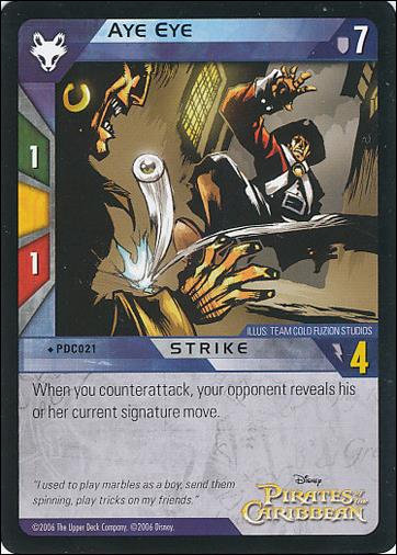 Pirates of the Caribbean - Dead Man's Chest (Base Set) card PDC021 Aye Eye