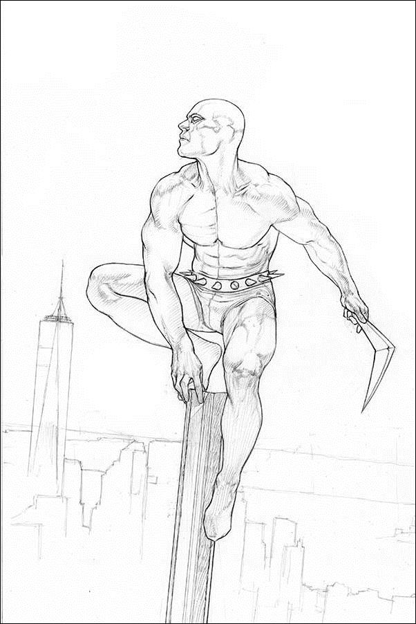Death-Defying 'Devil (2019) issue 4-E Riccardo Federici 1:11 B&W Virgin Cover