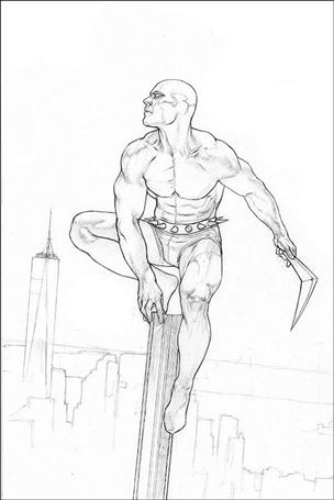 Death-Defying 'Devil (2019) issue 4-E Riccardo Federici 1:11 B&W Virgin Cover