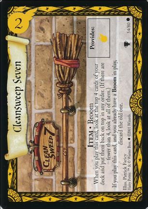 Harry Potter: Quidditch Cup (Base Set) card 54 Cleansweep Seven