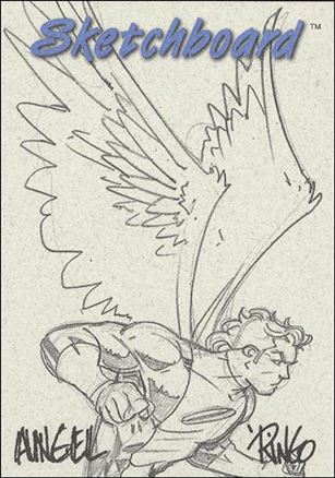 Marvel Creators Collection '98 (Sketchboard Subset) card 9-C Angel (Grey)